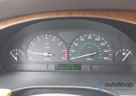 2000 Jaguar S-Type 4.0L V8 из США, поврежденный, VIN SAJDA01D0YGL07334